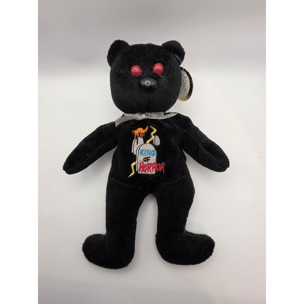 King Of Horror Celebrity Beanie Bear Stephen King #13 8.5" 1998 JC Bears Inc